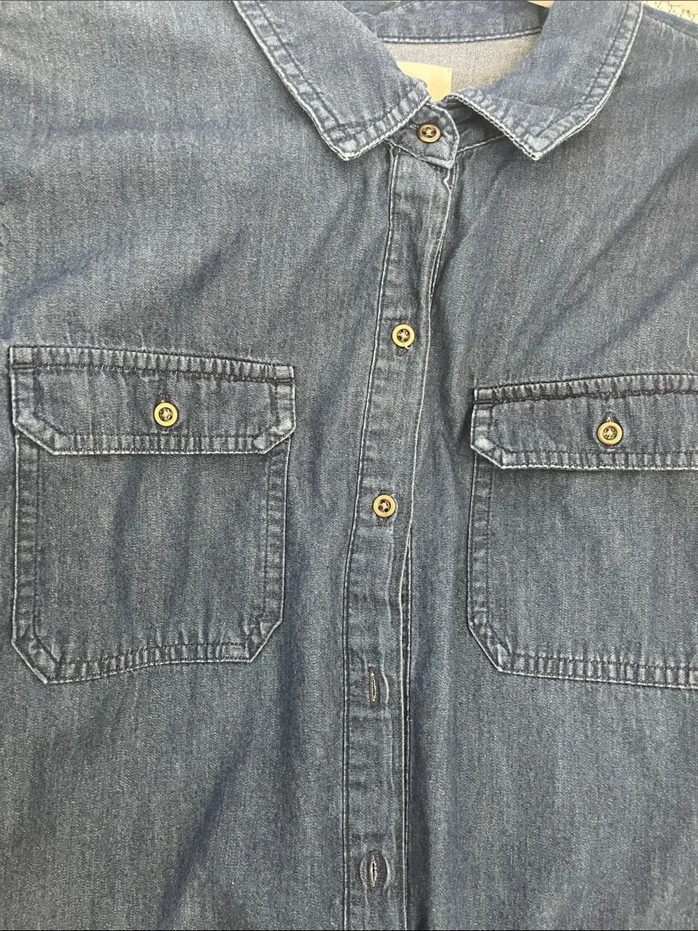 Old Navy Indigo Denim Shirt Dress
